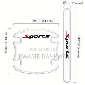 Transparent Sports Inscribed Door Handle Anti Scratch Sticke