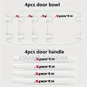 Transparent Sports Inscribed Door Handle Anti Scratch Sticke