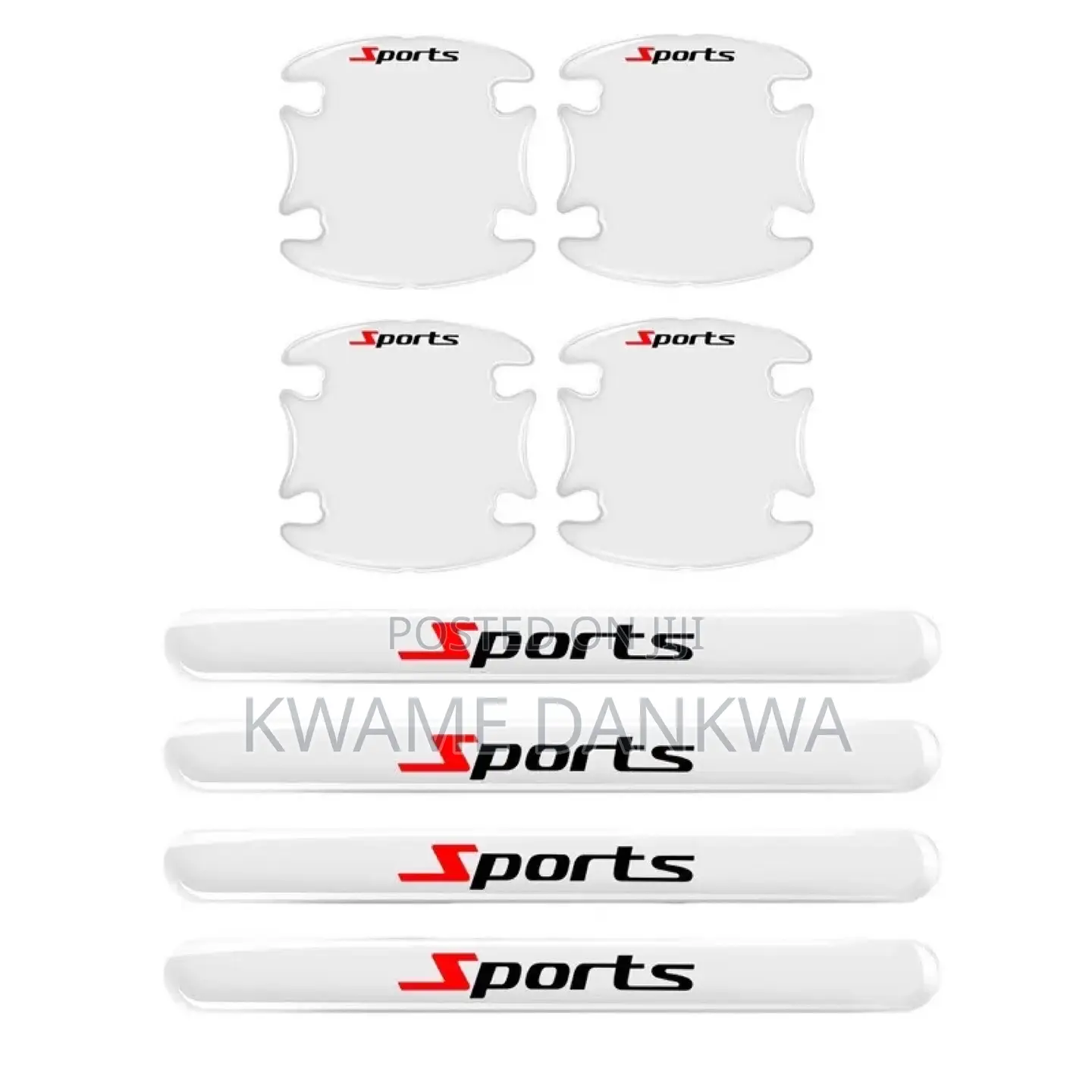 Transparent Sports Inscribed Door Handle Anti Scratch Sticke