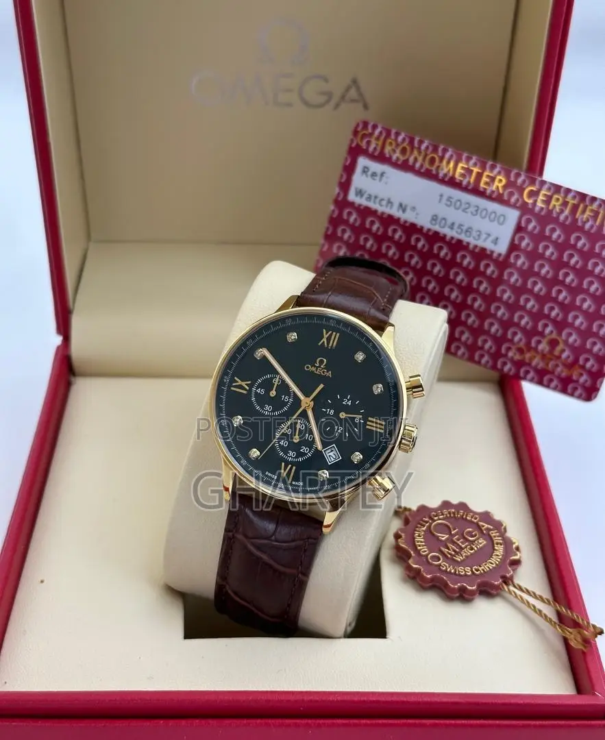 Omega Quality Men Leather Watches