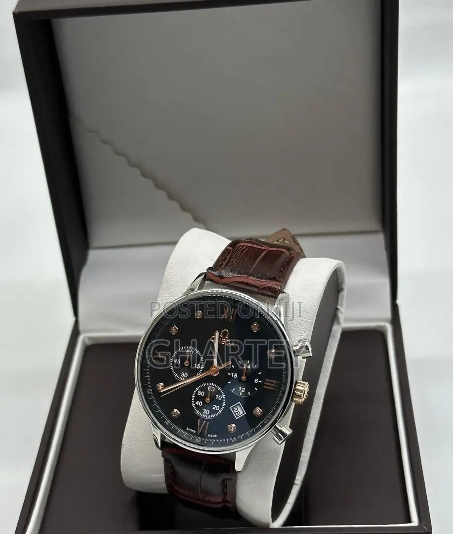 Omega Quality Men Leather Watches