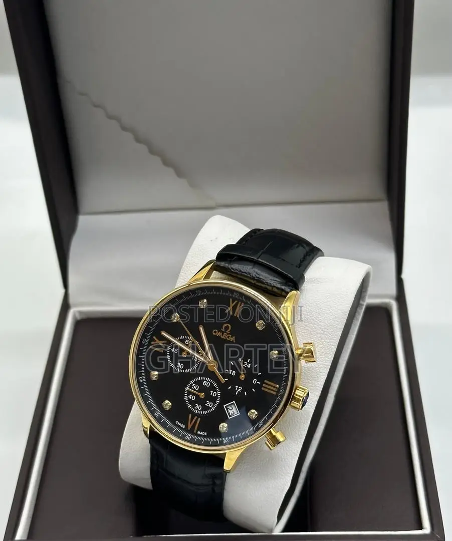 Omega Quality Men Leather Watches