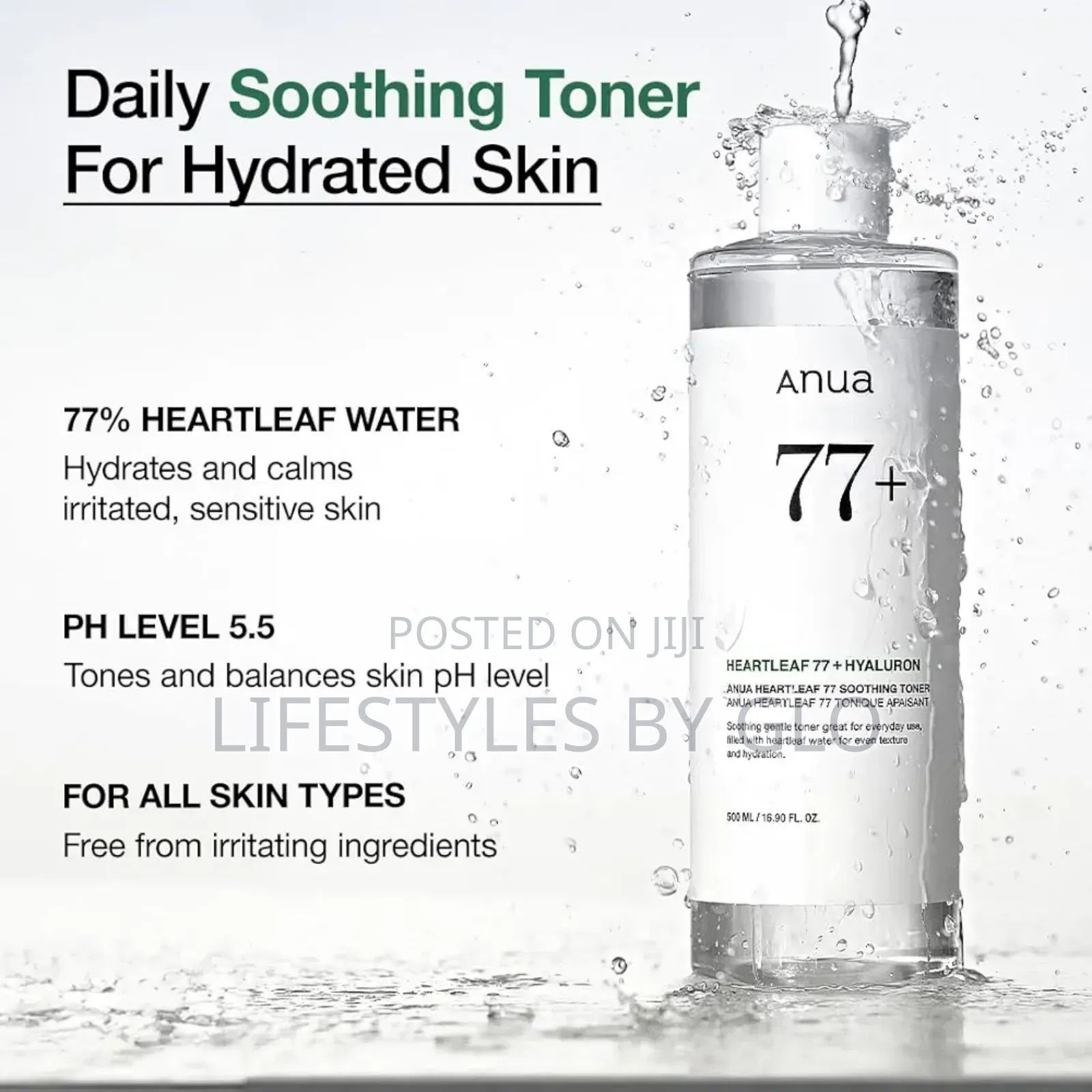 Anua Heartleaf 77 Soothing Toner Ph 5.5