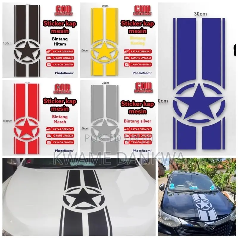 Car Hood Designer Decal Stickers
