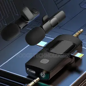Wireless 3 In1 Dual Lavaliere Microphone