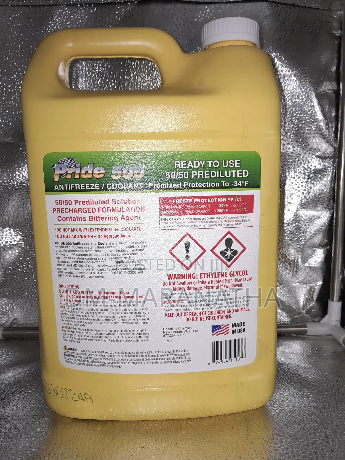 Prime Conventional Green Coolant- Organic Green Colour