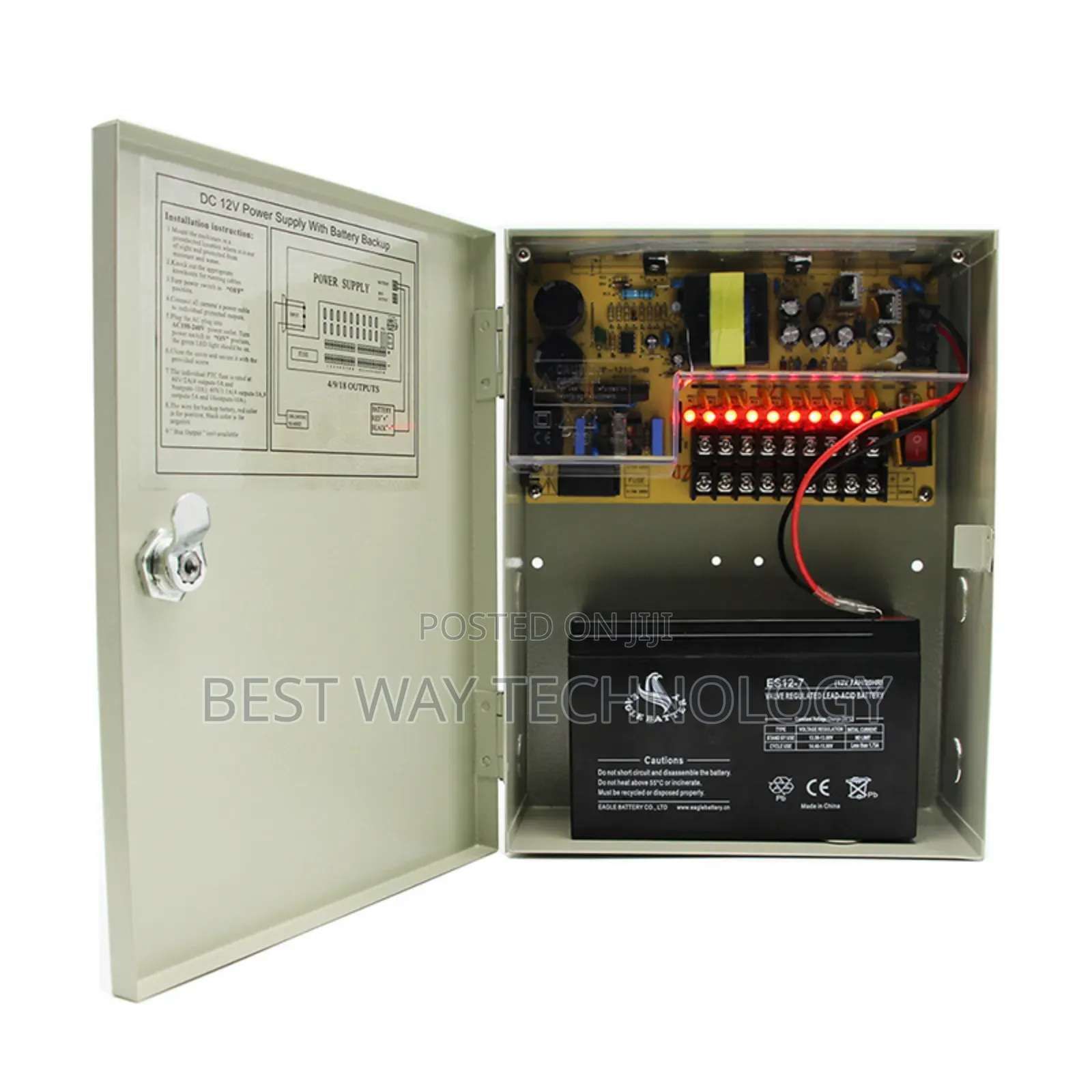 CCTV Power Supply With Battery Support