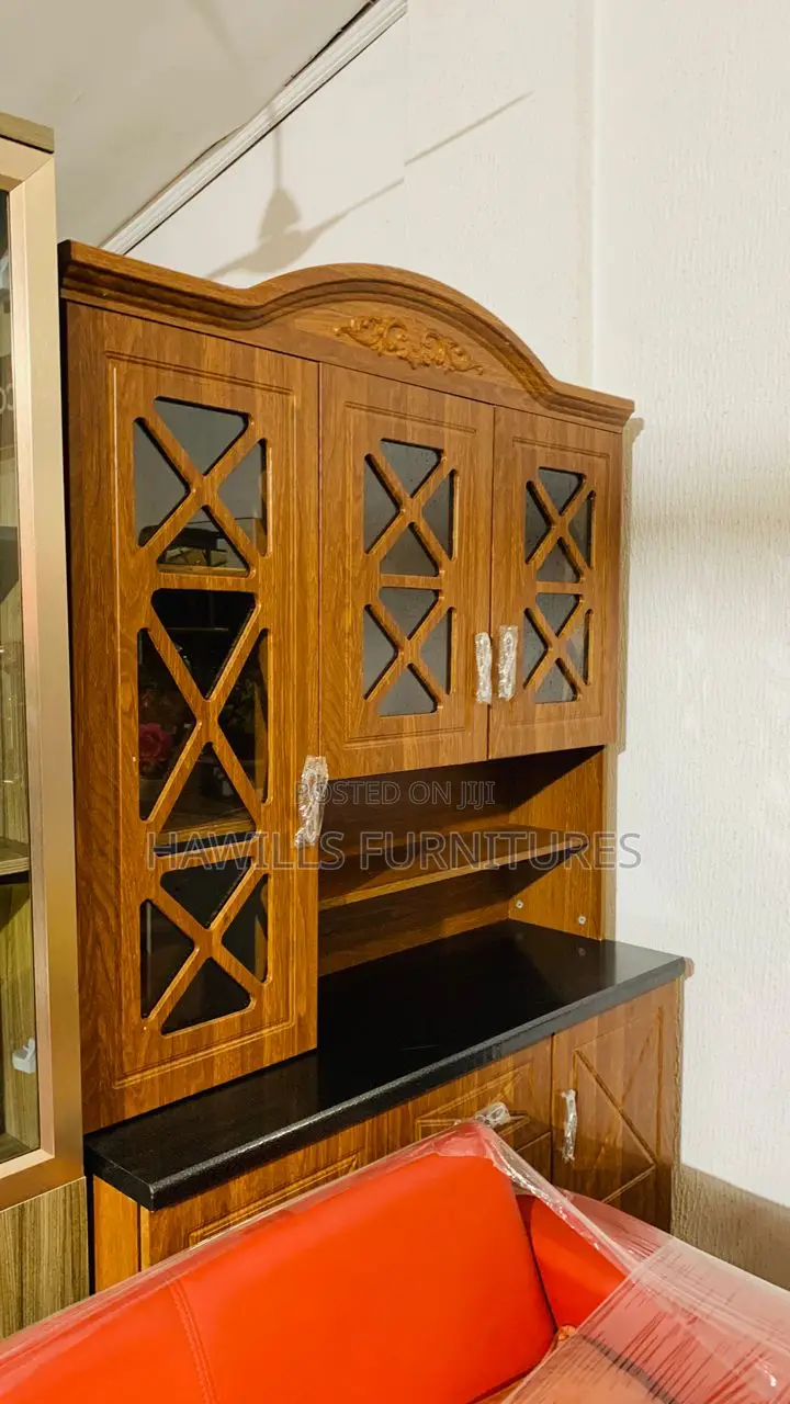 Brown Wooden Wine Cabinet