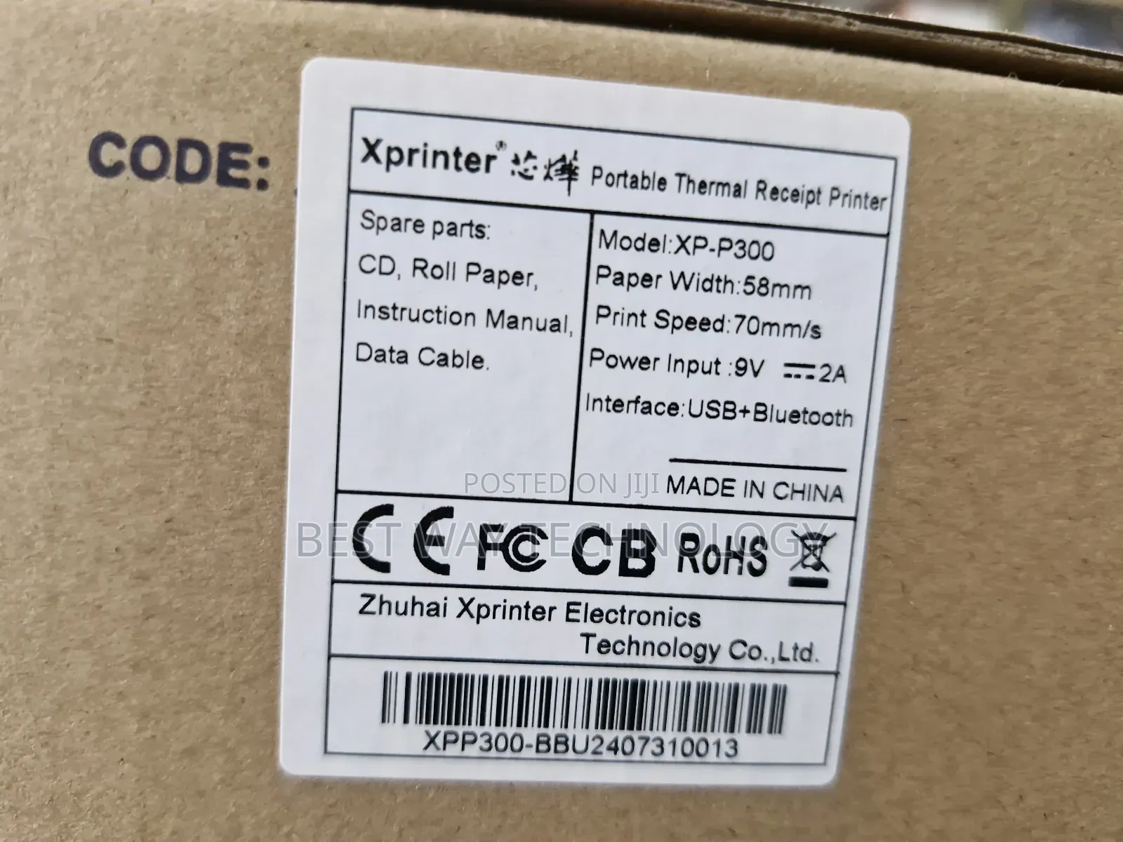 X Printer Bluetooth Mobile