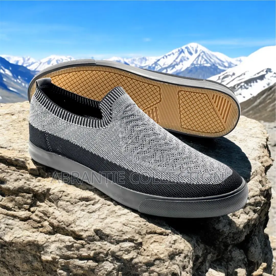 Men Slip-on Fashion Black/Grey
