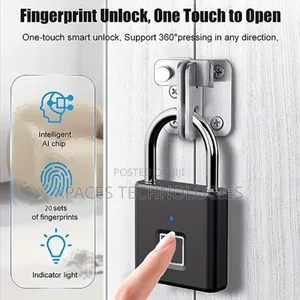 Smart Fingerprint Padlock, Security Door Lock