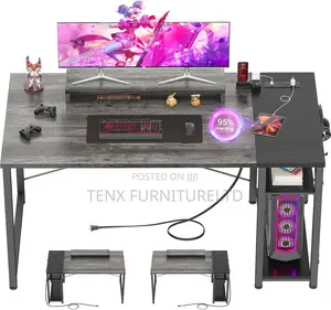 Gaming Desk With USB and RGB Light