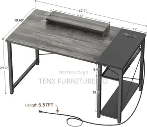 Gaming Desk With USB and RGB Light
