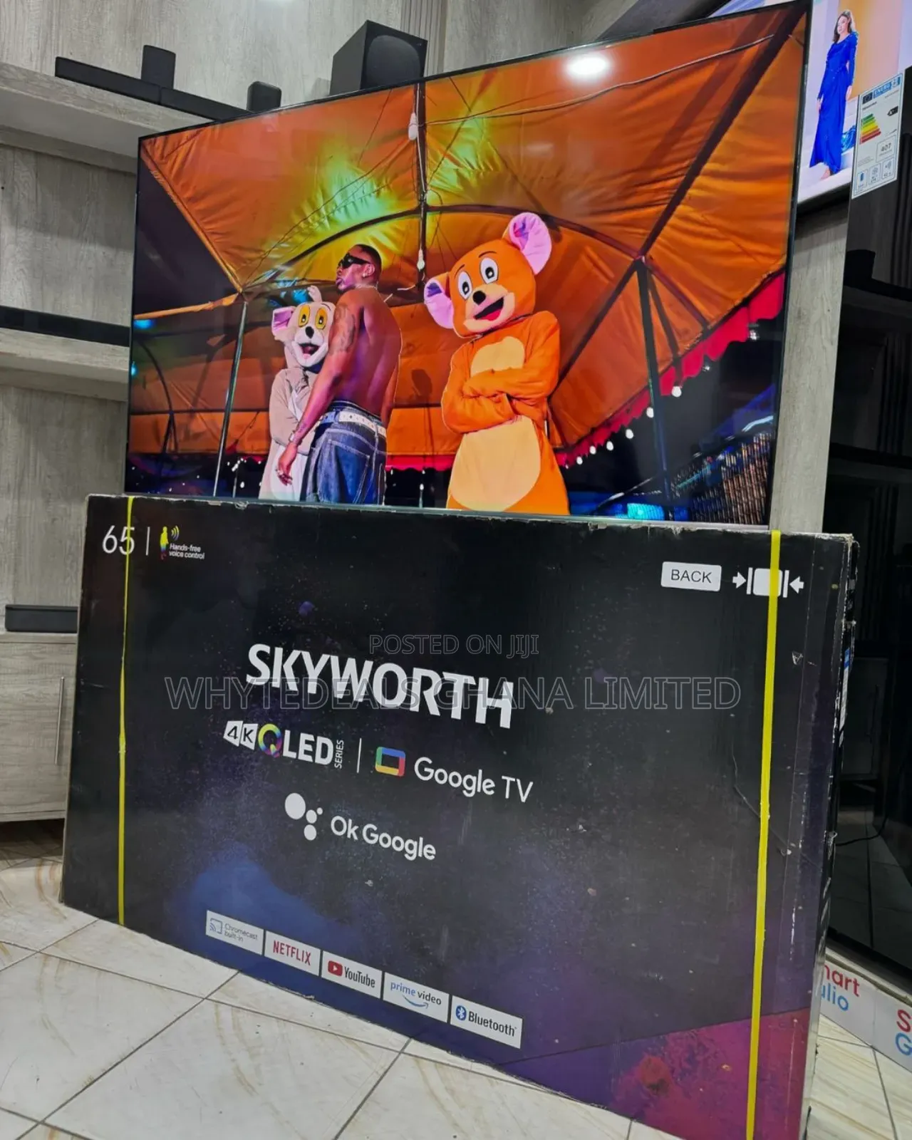Skyworth 65” Uhd Hdr Voice-controlled Qled Tv Bluetooth 2025