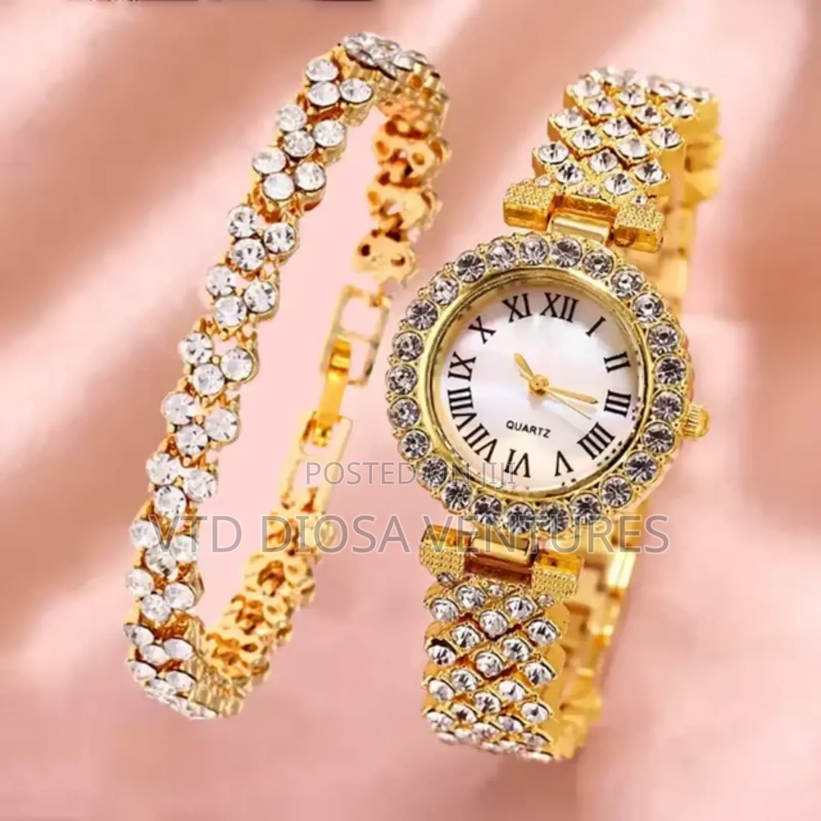 Ladies Luxury Watch Bracelet Set