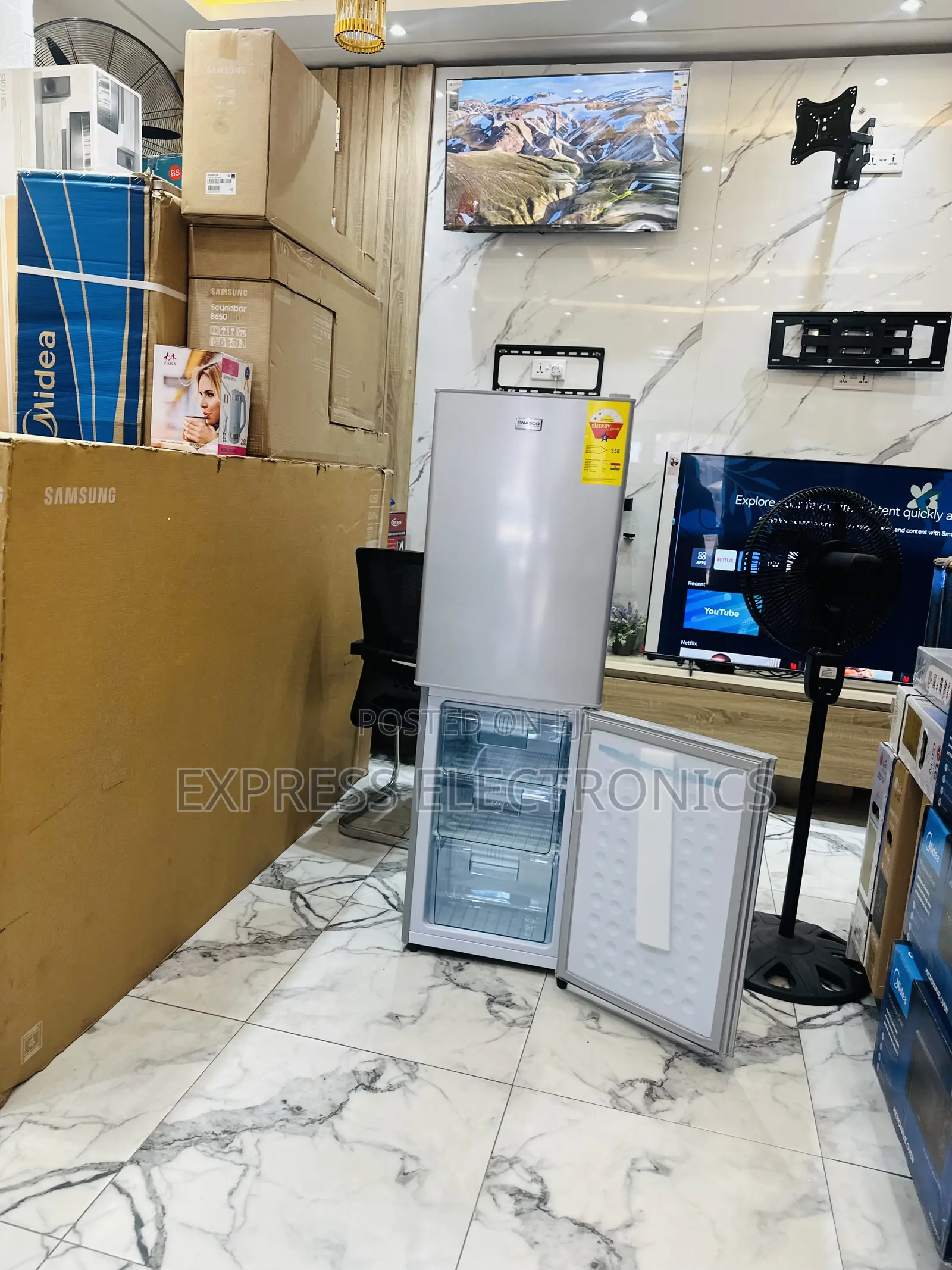 Easy to Clean Double Door Fridge Nasco Nasf-20