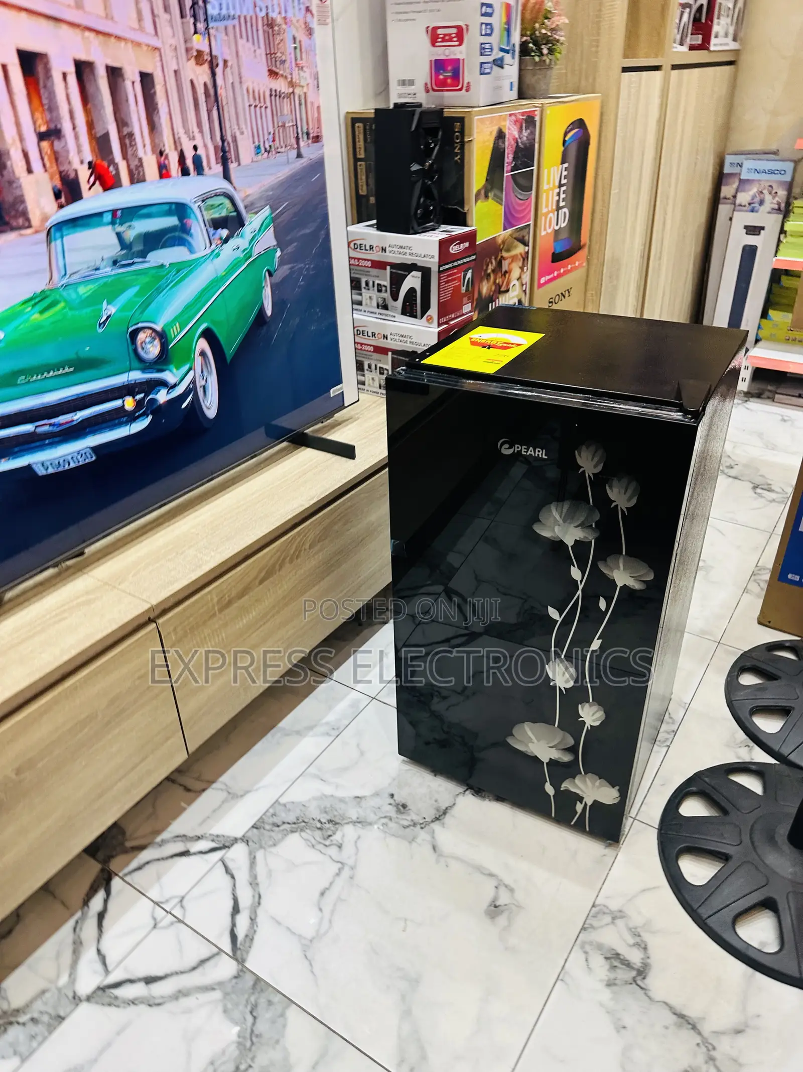 Black Shine  Table Top Fridge Pearl PF-109
