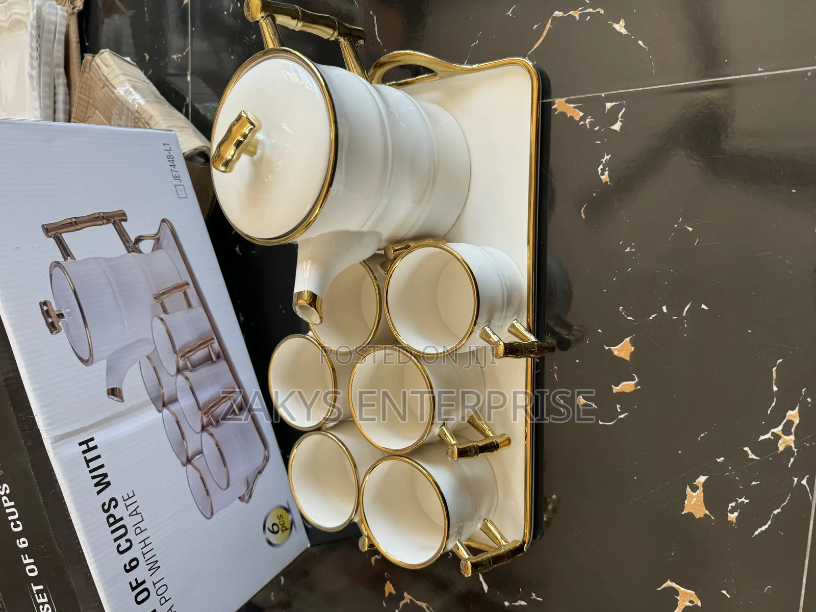 Luxury Tea Pot Set With Tray