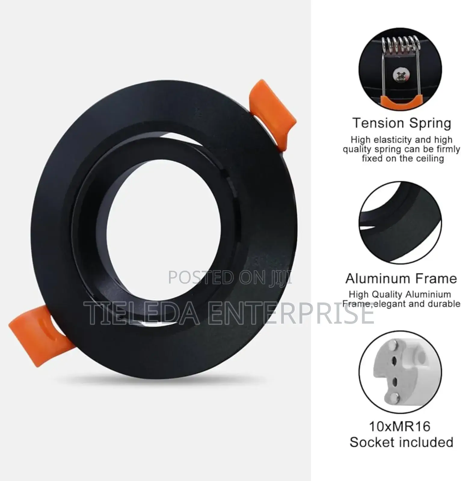 Black Spot Light Frame