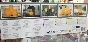 Gerson Glow Wick LED Color Changing Wax Candles, 6-Piece