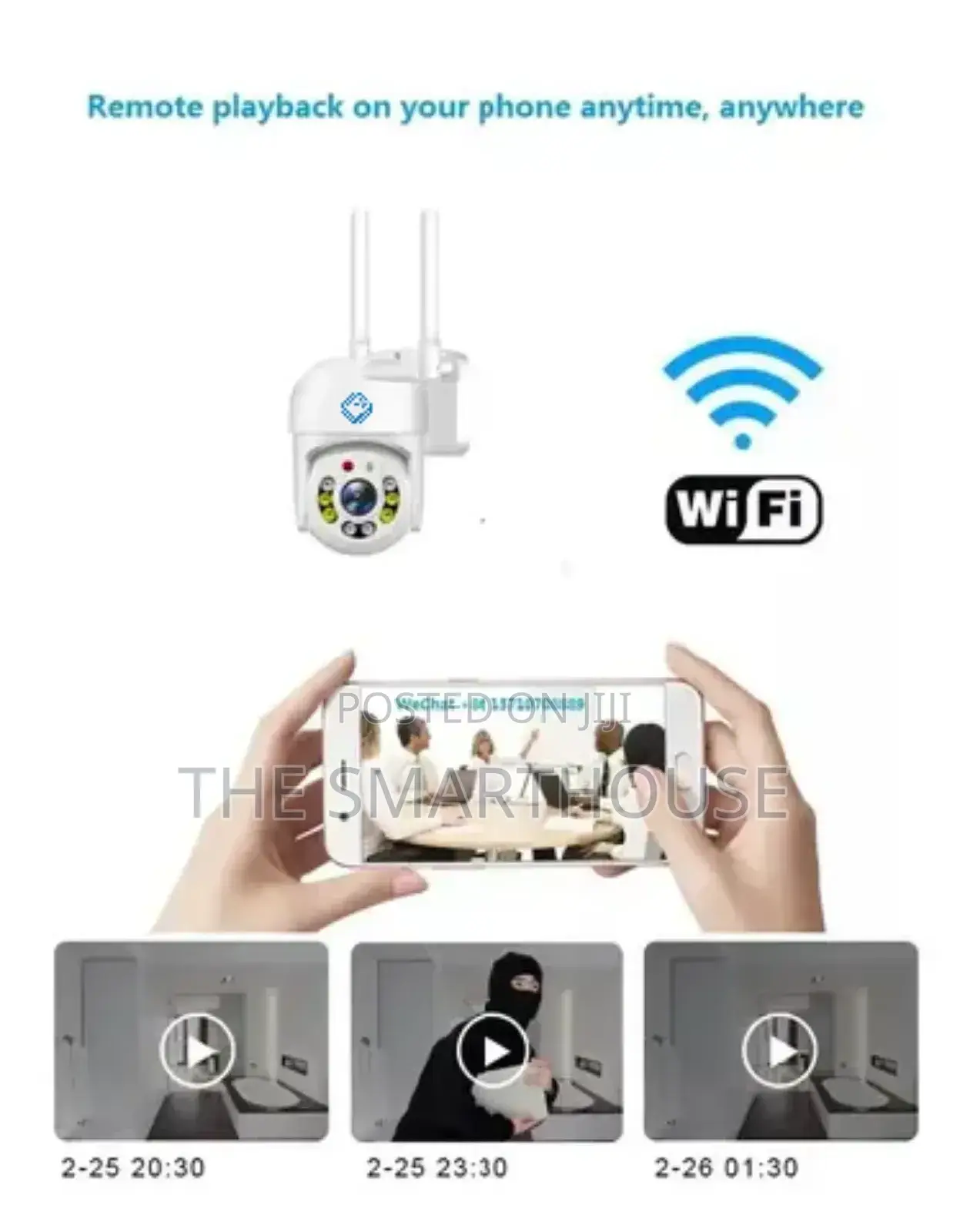 Smart Wireless PTZ CCTV Camera With Power Bank