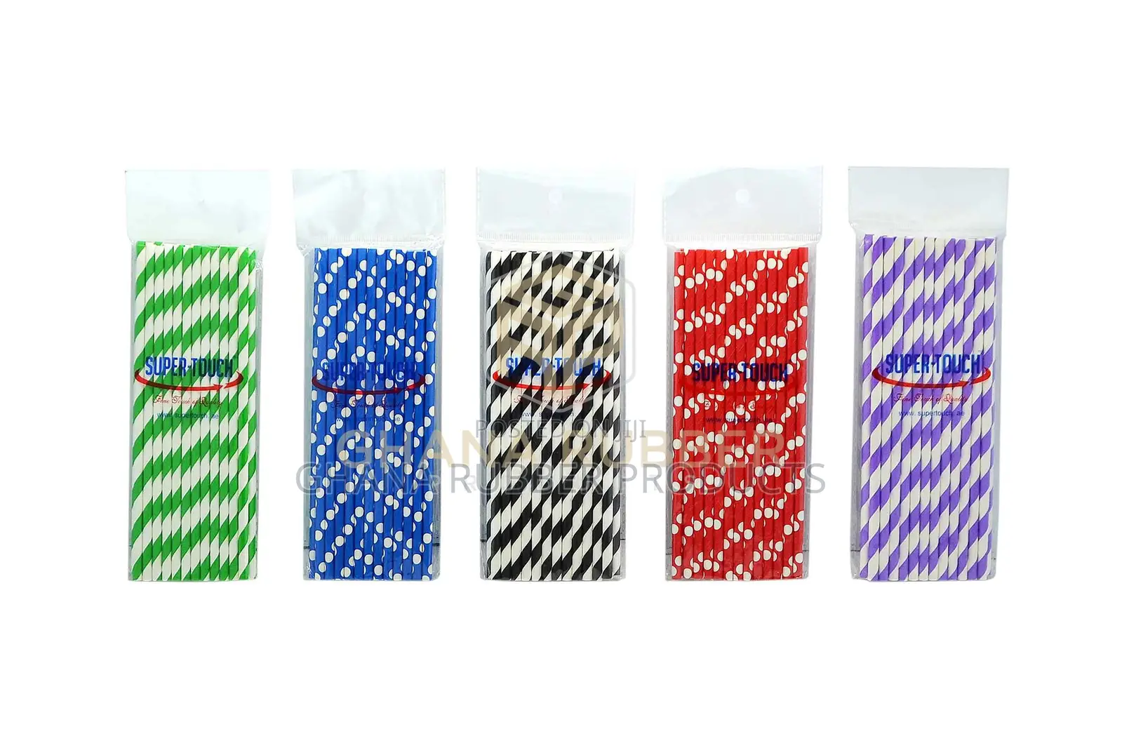 Paper Straws 6mm Mixed Colours (2000pcs)