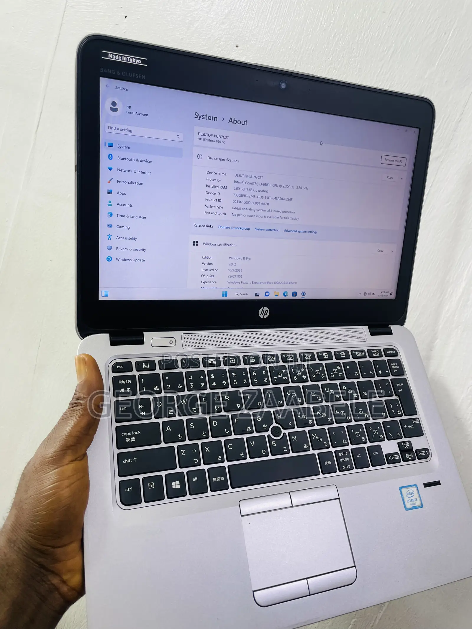 Laptop HP 240 G3 8GB Intel Core I3 SSD 256GB