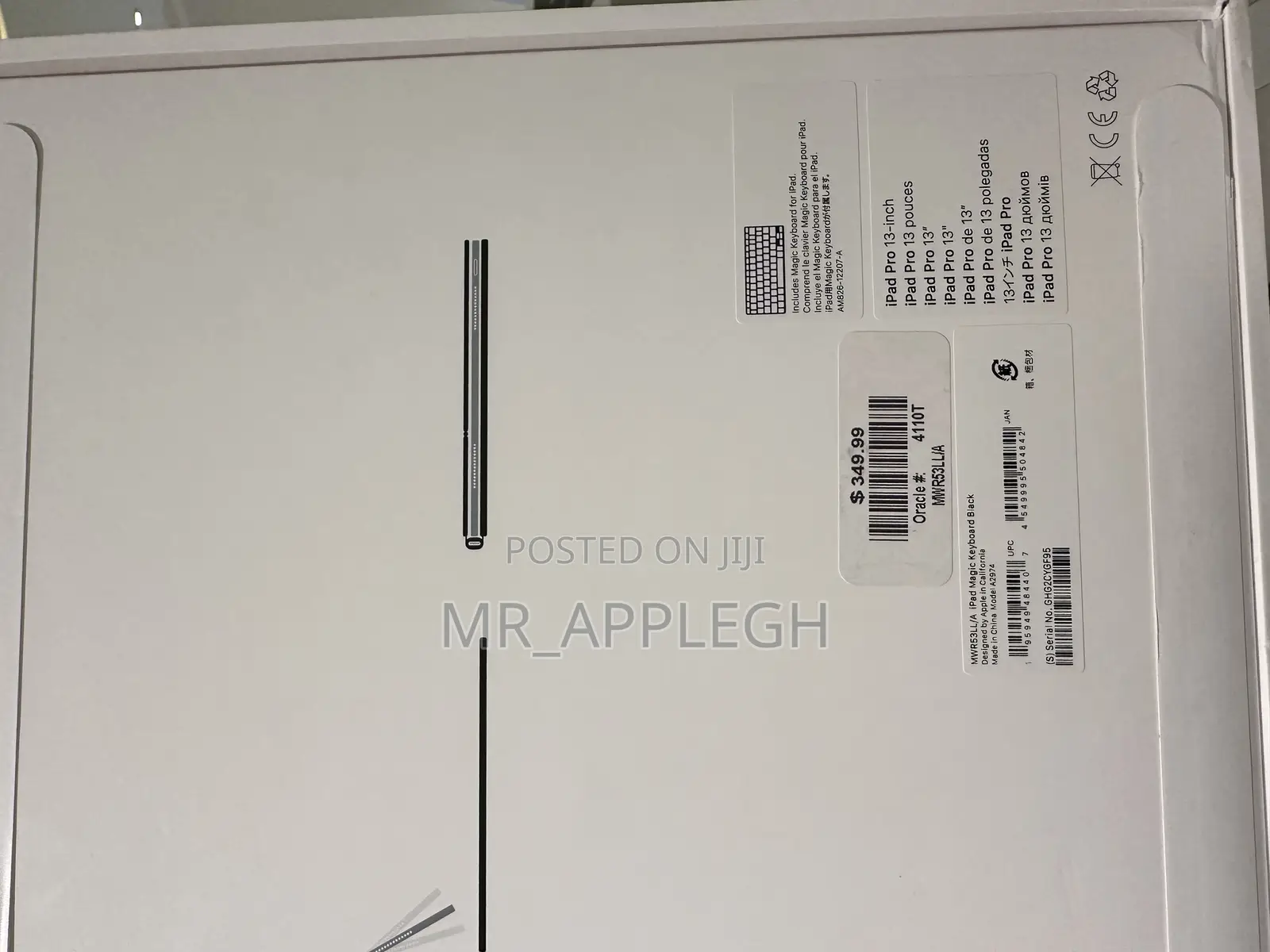 Apple - Magic Keyboard for iPad Pro 13‐Inch (M4)