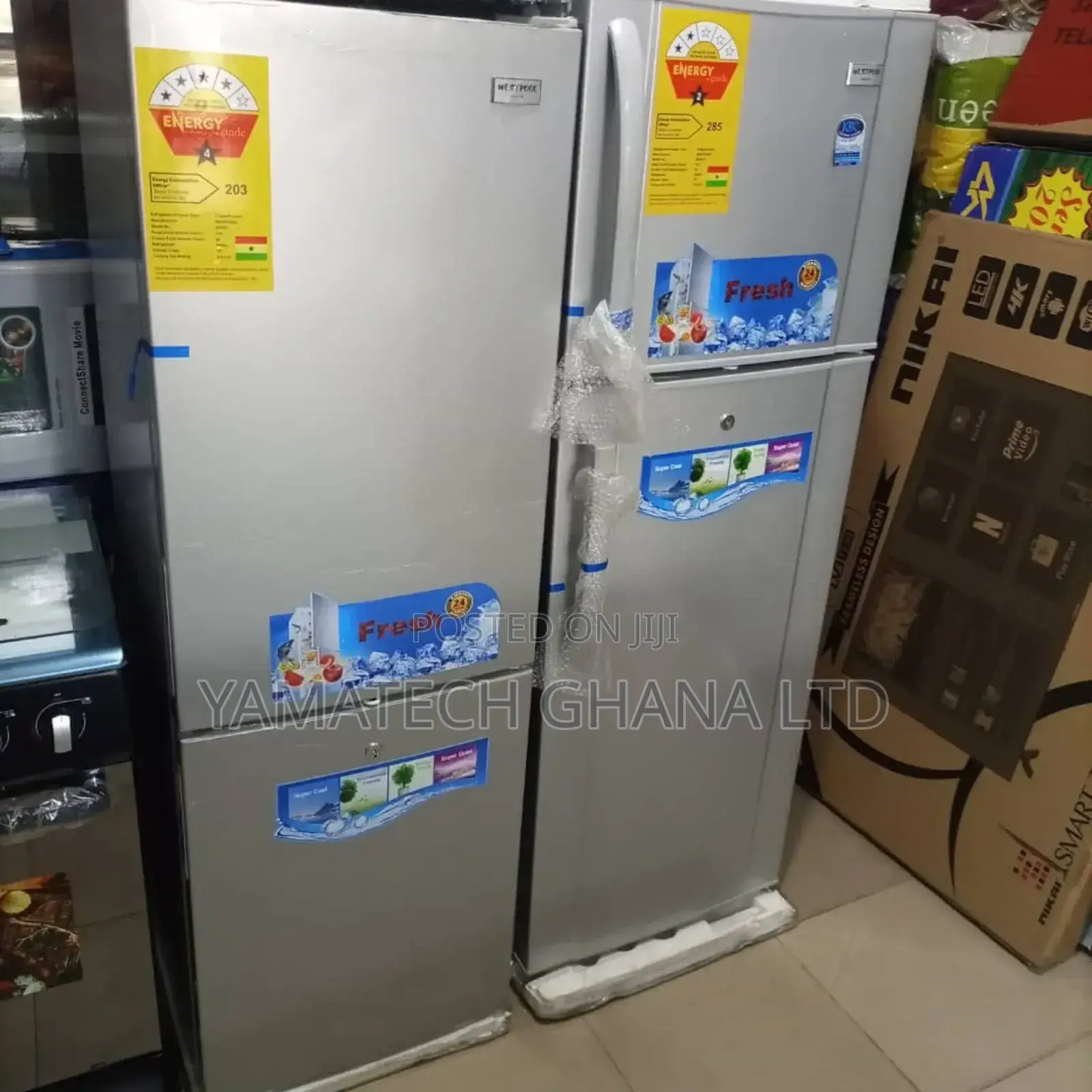 Unitek 157 Litre Fridge With Bottom Freezer