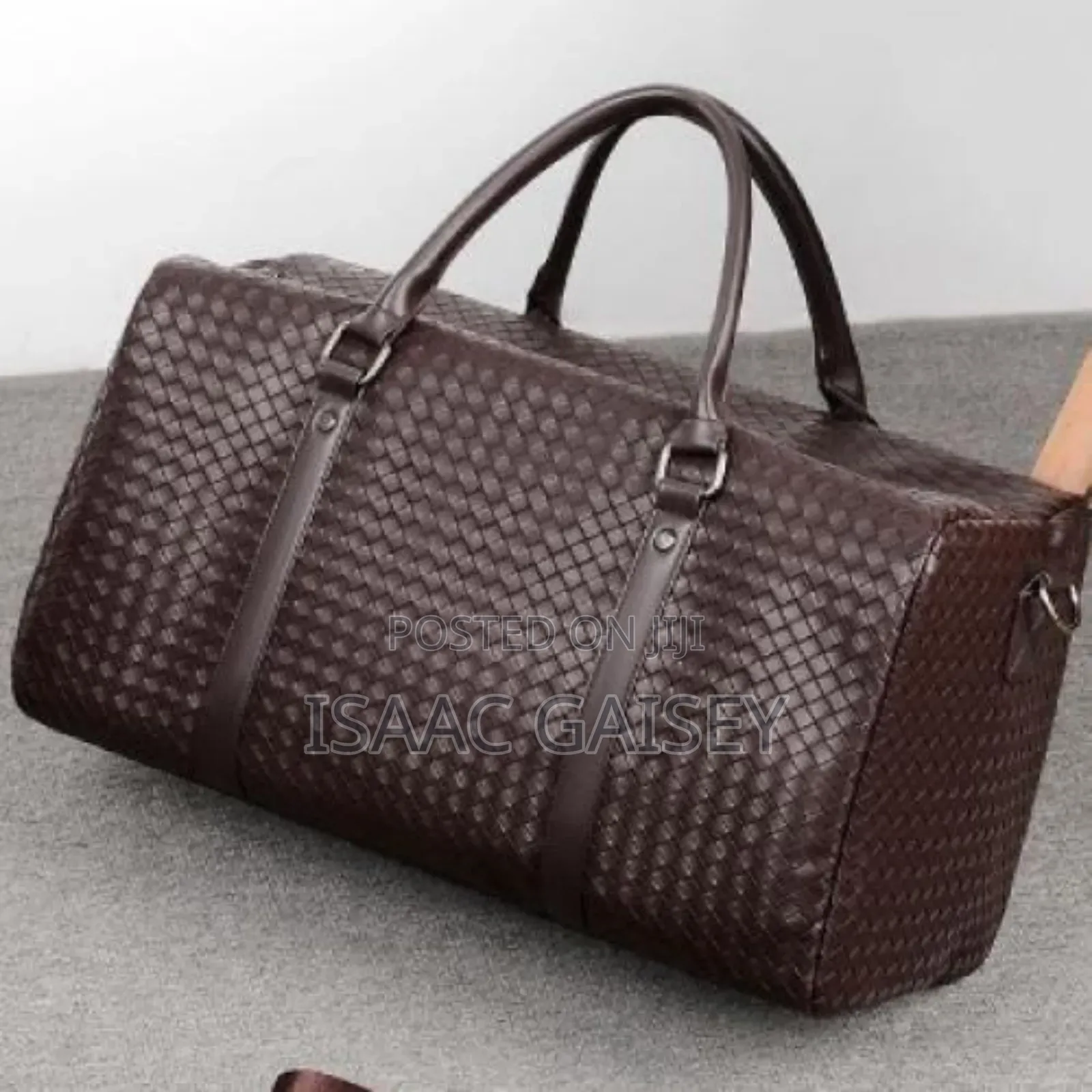 Large Capacity Trendy Woven Duffel Travel Bags