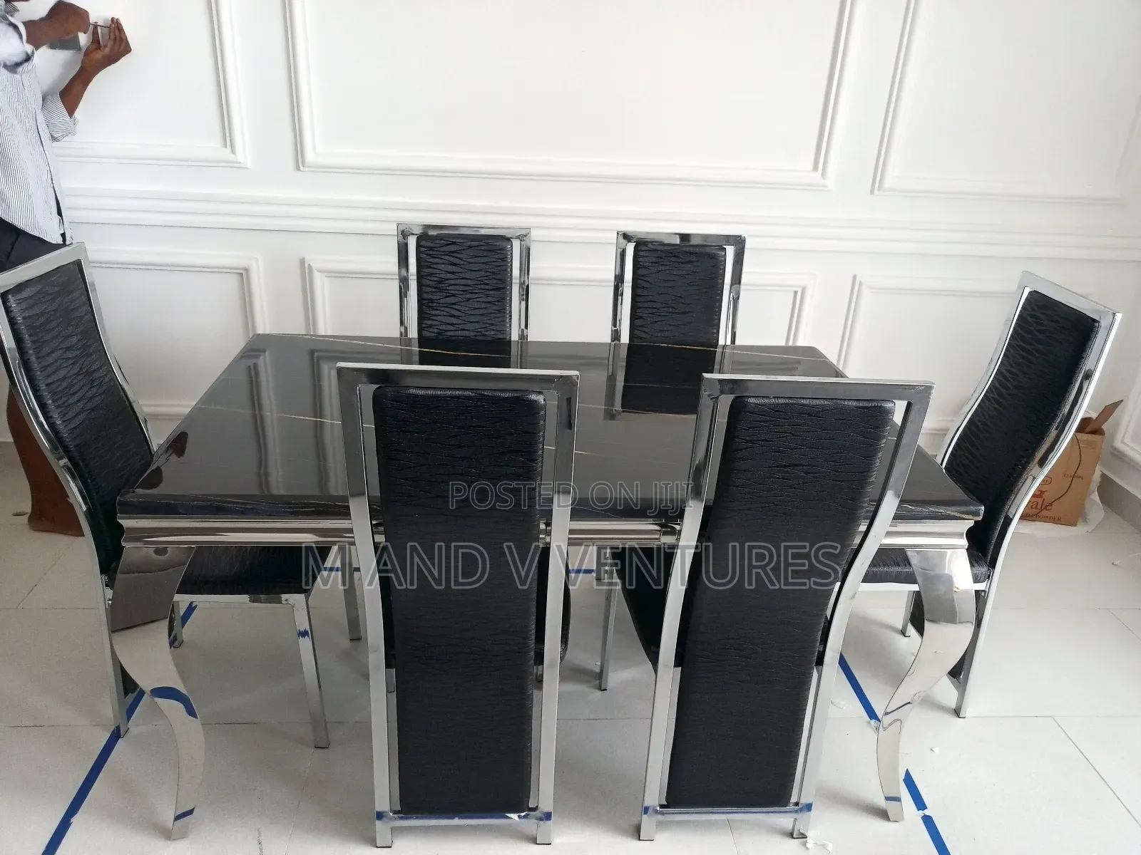 Dining Set Marble Hxza