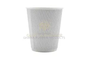Ripple Paper Cups 8oz White (500pcs)