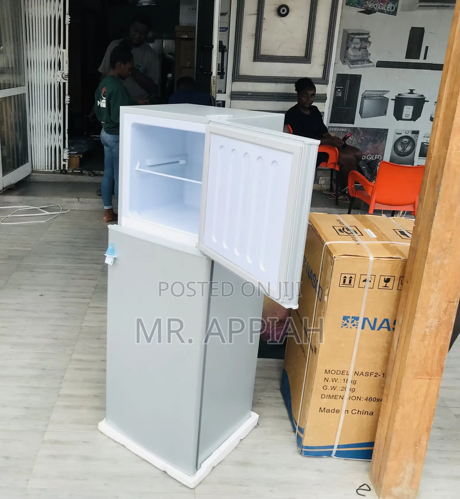 Lovely Nasco 110l 2 Door Electric Fridge(Nasf2-130)Gray.