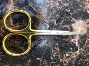 Golden Handle Nail Scissior 4" Stainless Steel