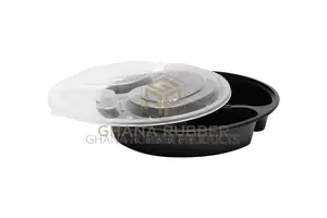 Shine 3-Section Microwavable Containers Round 1000cc(150pcs)