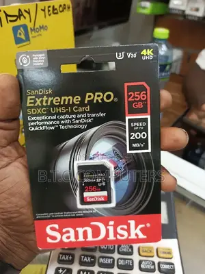 Sandisk 256gb 200mb/S Extreme Pro Uhs-i Sdhc Memory Card