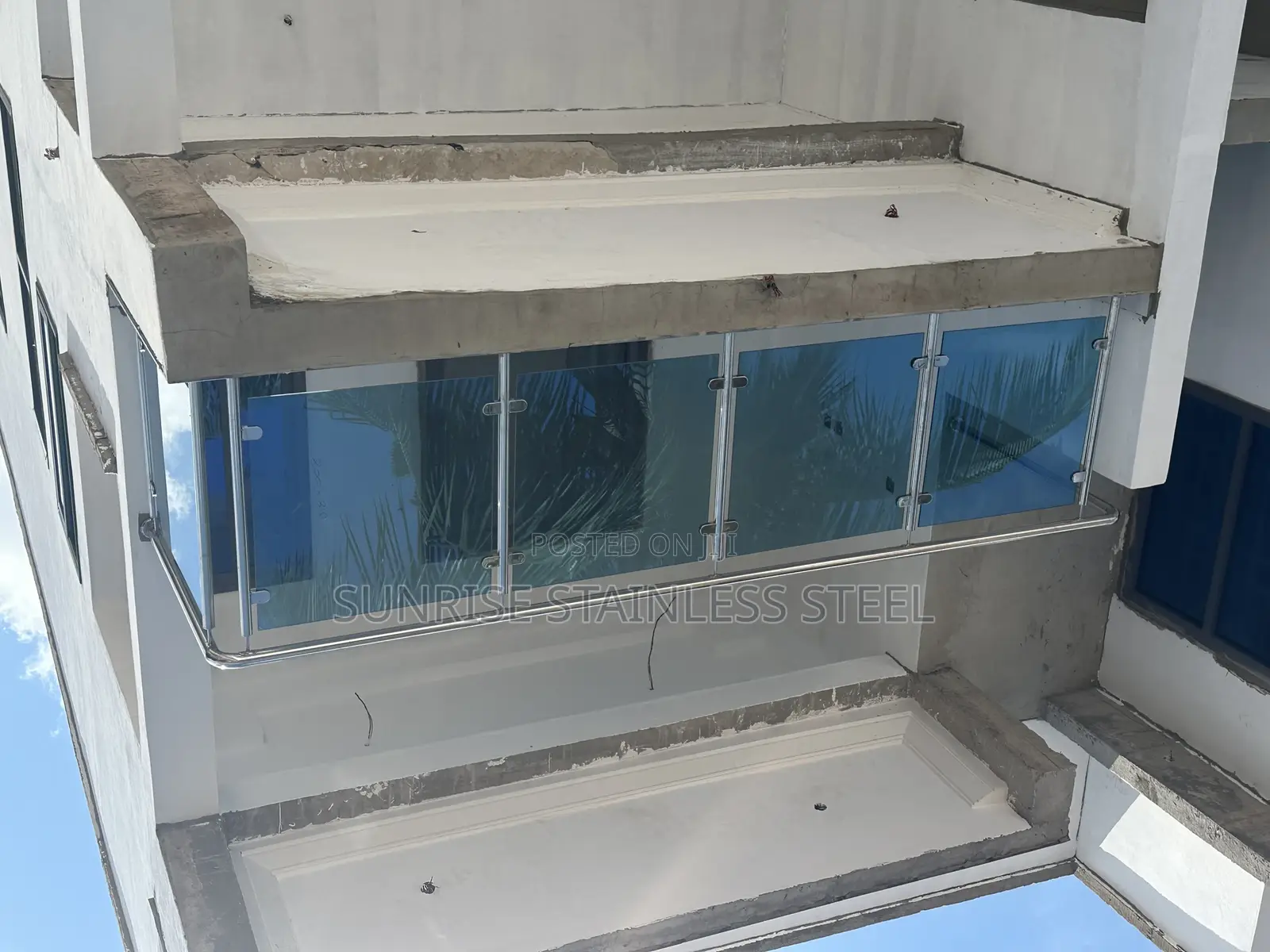 Stainless Steel and 10mm Glass Balustrade