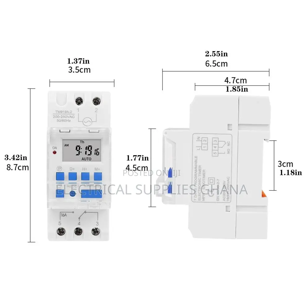 Weekly Programmable Timer Relay for Automatic Control