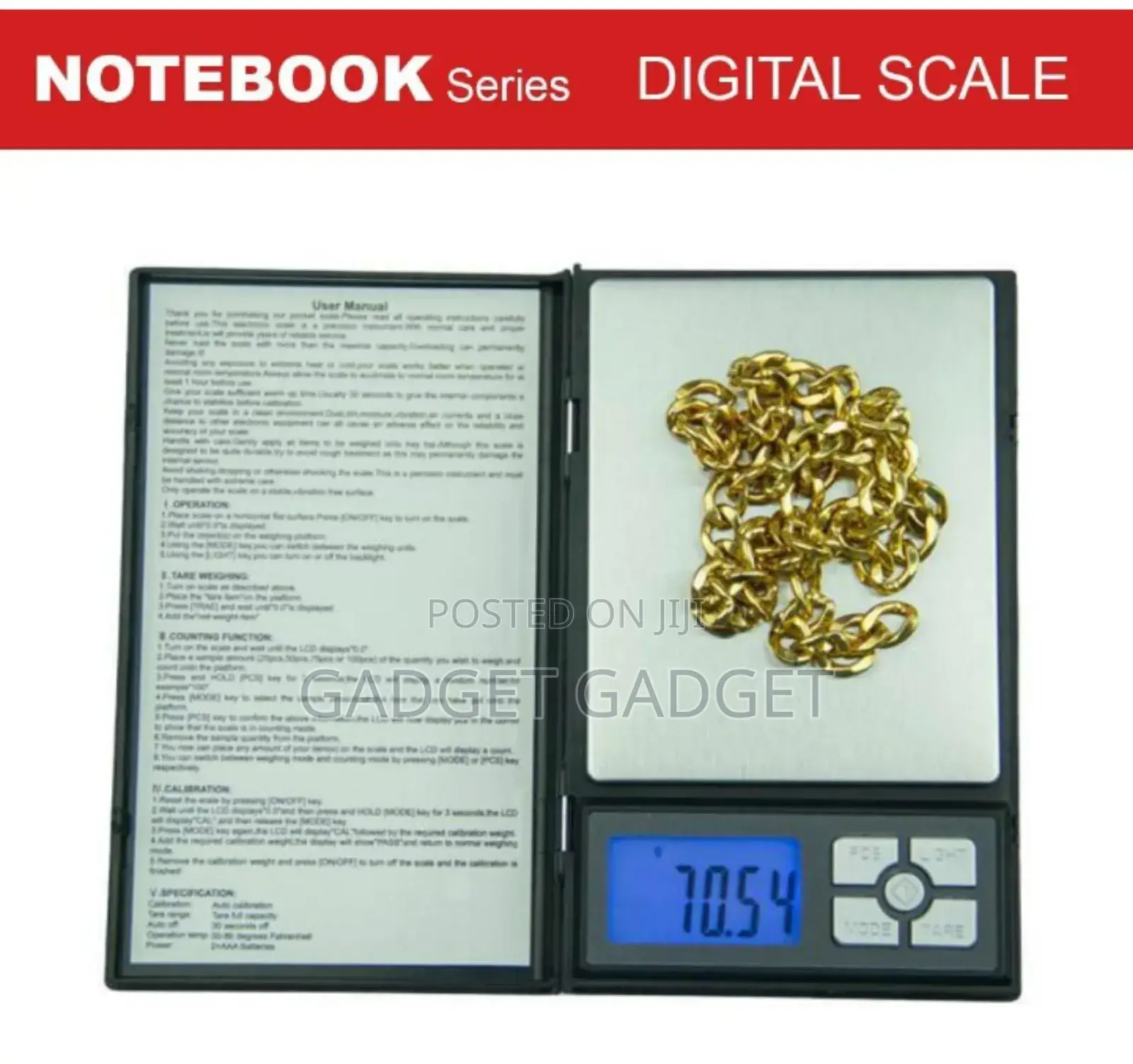 Portable Notebook Scale