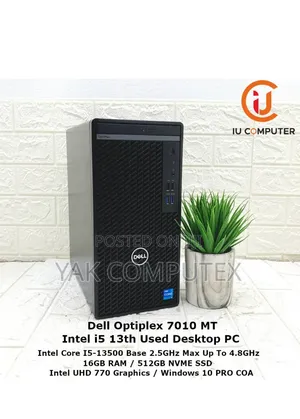 Dell Optiplex 7010 Tower Plus 16GB Intel Core I5 SSD 512GB
