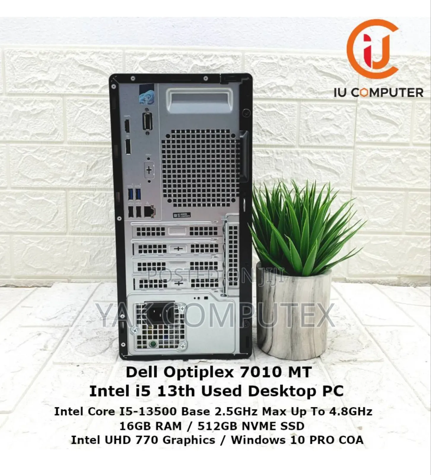 Dell Optiplex 7010 Tower Plus 16GB Intel Core I5 SSD 512GB