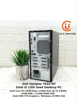 Dell Optiplex 7010 Tower Plus 16GB Intel Core I5 SSD 512GB
