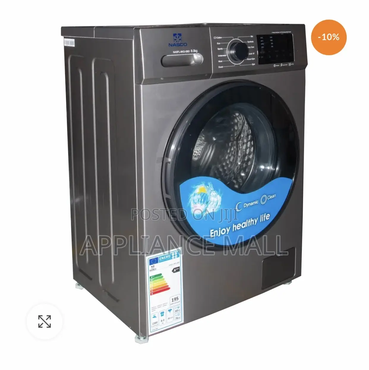 Nasco 9kg Front Load Fully Automatic Washing Machine in Accra
