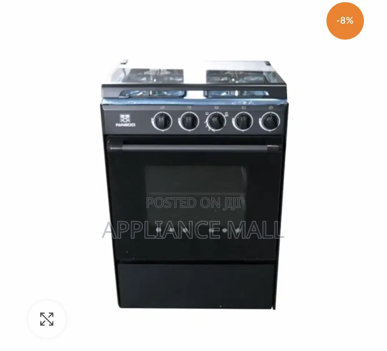 Nasco 4 Burner 60x60cm Gas Cooker