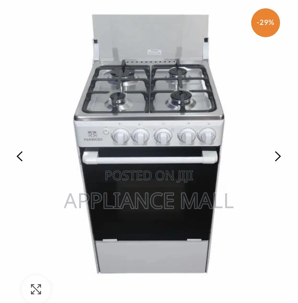Nasco 4 Burner 60 X 60 Stainless Steel Gas Stove