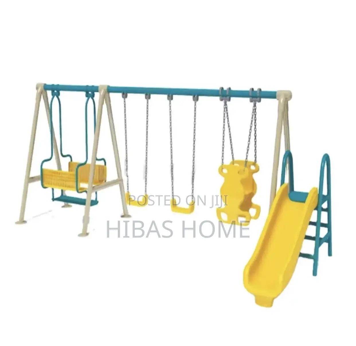 Commercial Heavy Duty Metal Swing Set for Children Adult 650*300*200cm