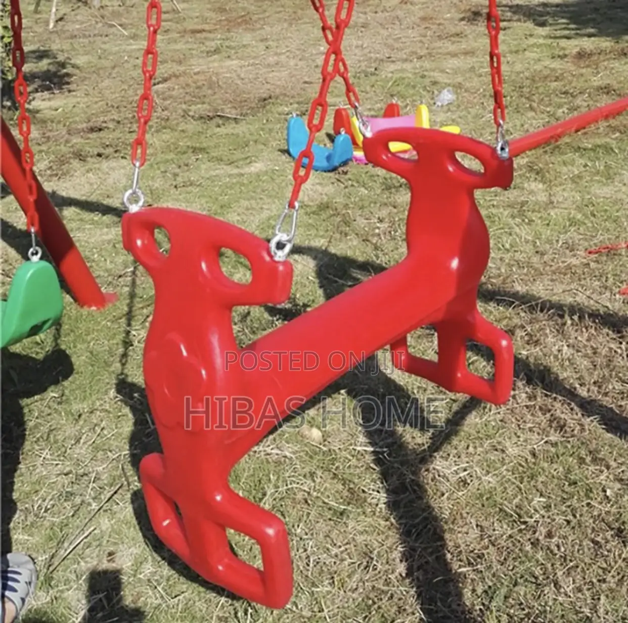 Commercial Heavy Duty Metal Swing Set for Children Adult 650*300*200cm