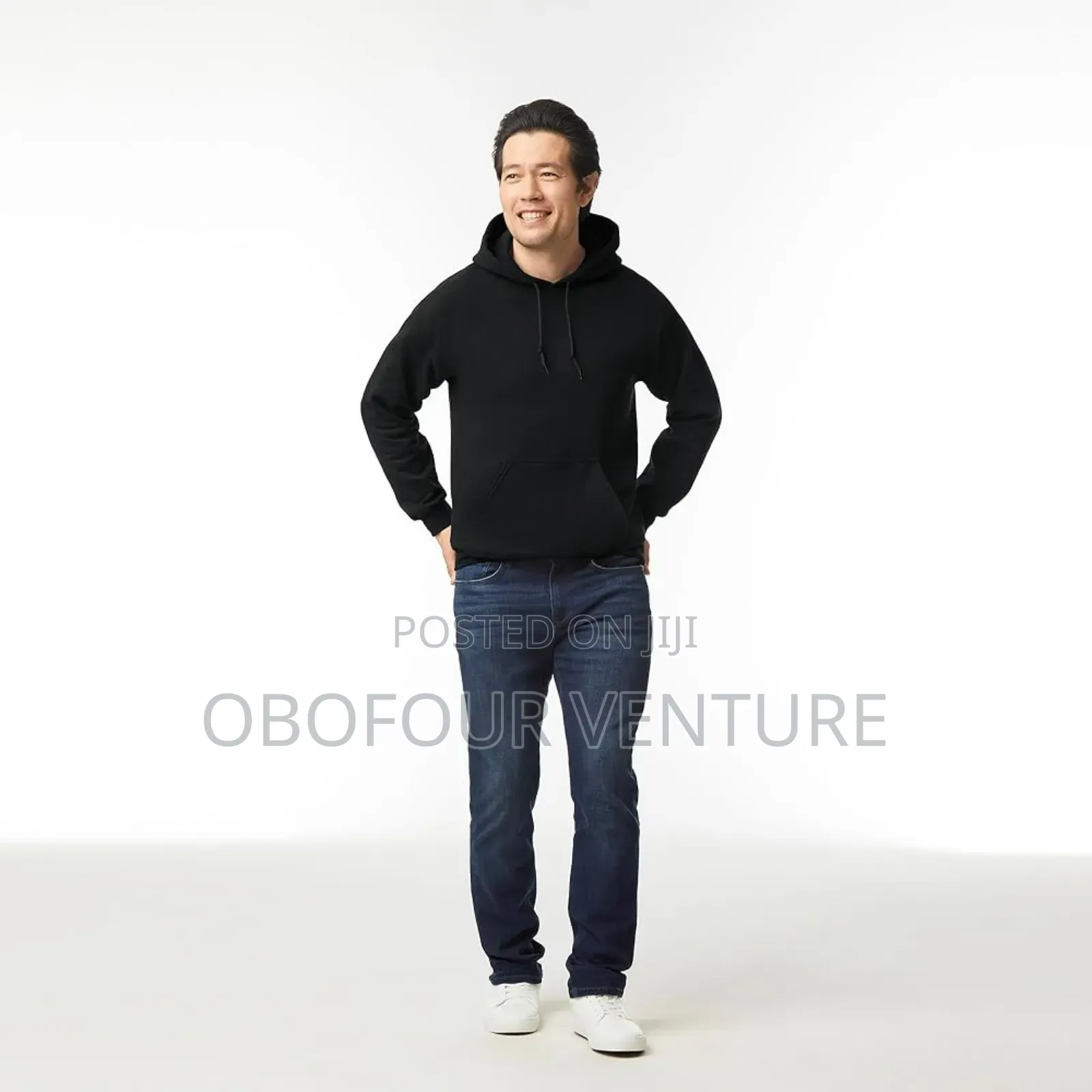 Gildan WHITE Adult Hooded Sweatshirts.