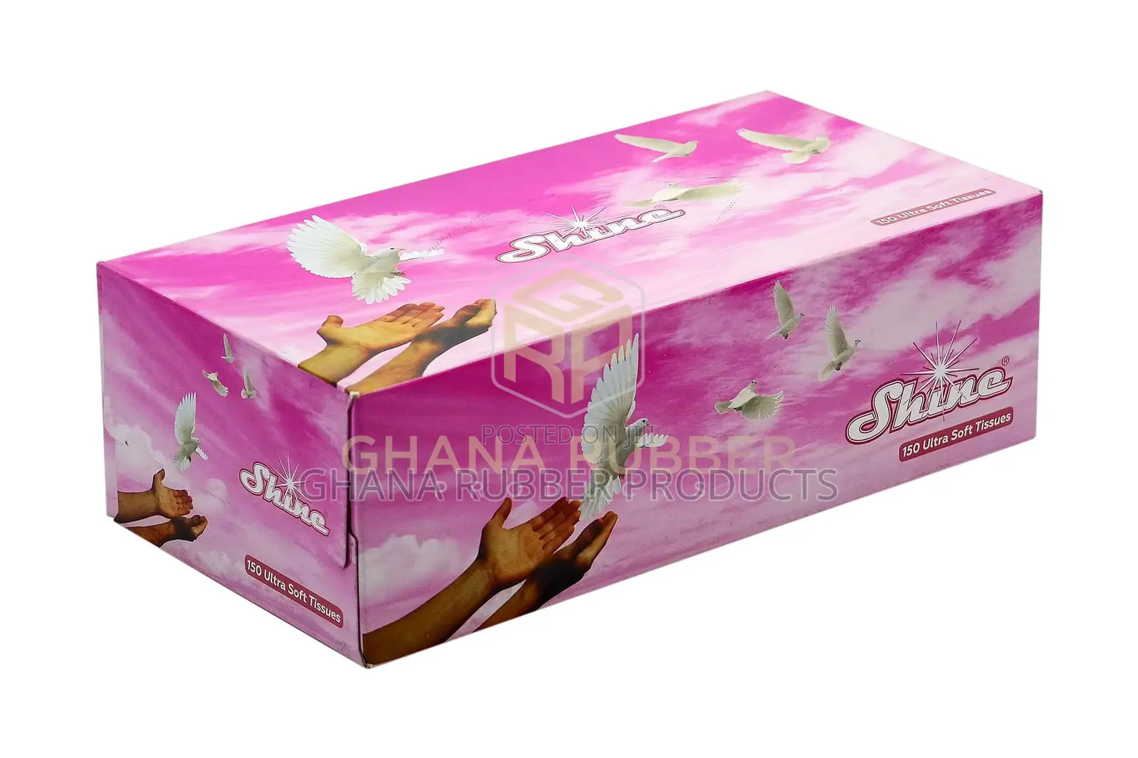 Shine Facial Tissue Large 150pcs Mixed Designs (36pcs)