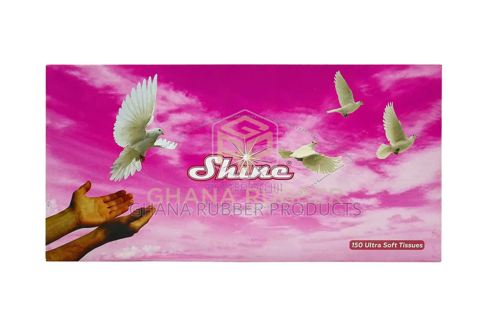 Shine Facial Tissue Large 150pcs Mixed Designs (36pcs)